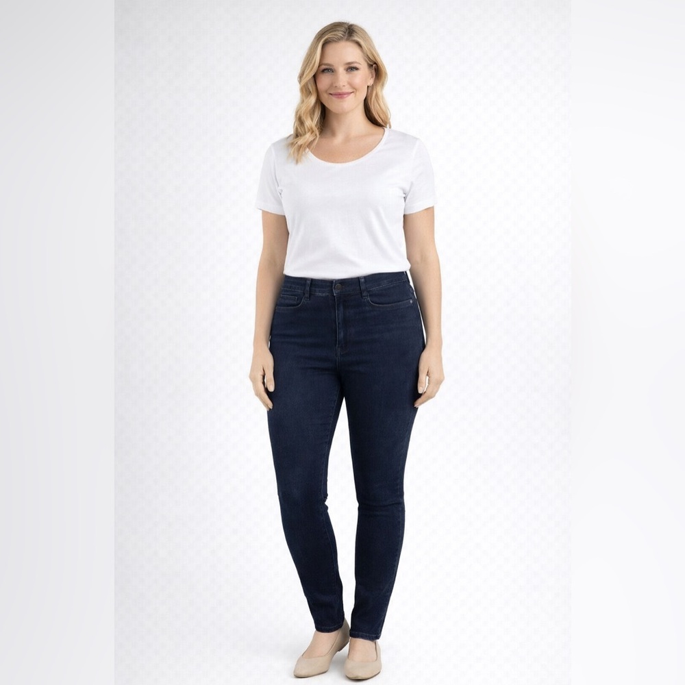 J Jill Premium Flex High Rise Legging Jeans Women's 8 Skinny Stretch Den…